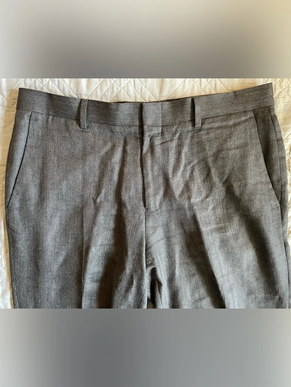 J. CREW Ludlow Slim-fit suit pant in English wool-linen blend Size 33 $218 CR111